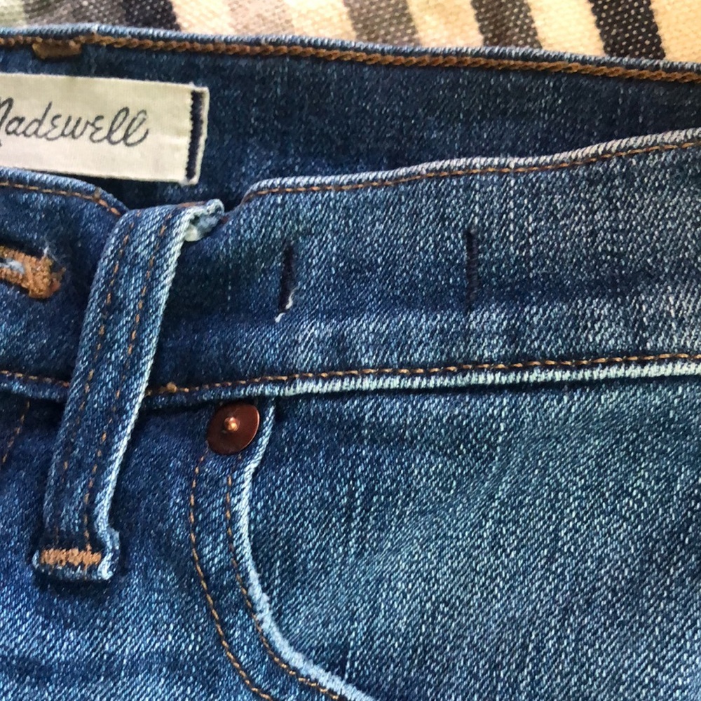 MADEWELL 9" High Rise Skinny Distressed Raw Hem Jeans Size 29 - Picture 10 of 11